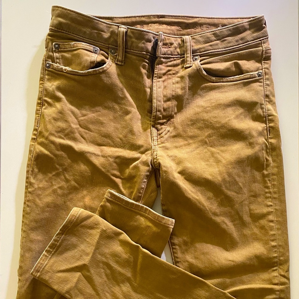 American Eagle Skinny Next Level Flex Chino Khakis